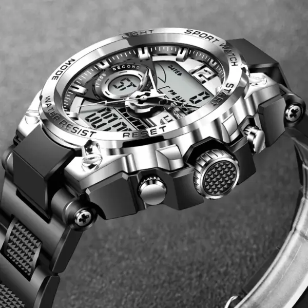 Men's Waterproof Sport Dual Display Watch - Image 4