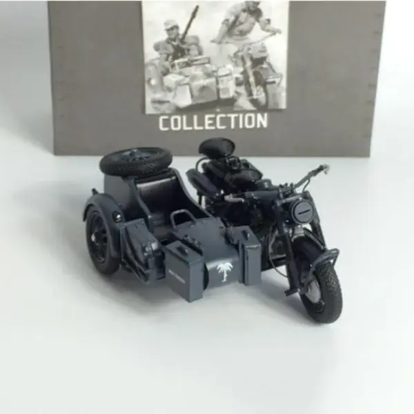 1:24 Scale German Army R75 Motorcycle Model