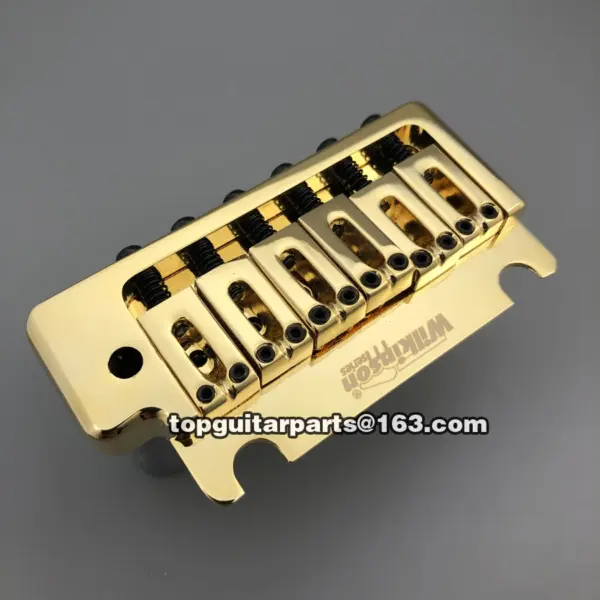 Wilkinson 2 Point Gold Tremolo Guitar Bridge - Image 6