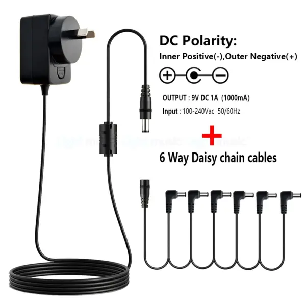 9V DC Guitar Pedal Power Adapter 1A - Image 26