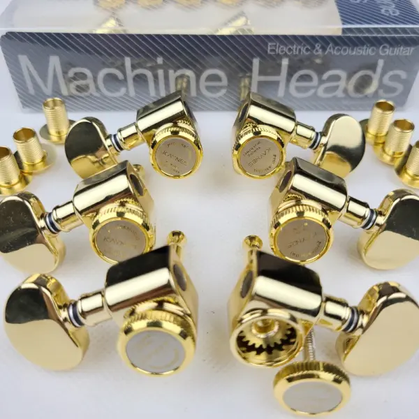 Gold Electric Guitar Machine Heads Tuning Pegs Set - Image 3