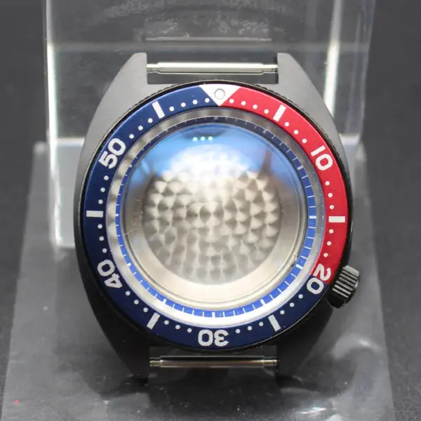 Black 41mm Men's Diving Watch Case for Seiko - Image 26