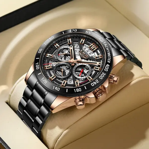 LIGE Men's Luxury Chronograph Watch - Image 7