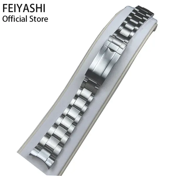 Rose Gold 20mm 316L Stainless Steel Watchband - Image 8