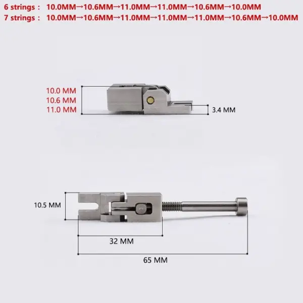 Stainless Steel Guitar Saddles for Floyd Rose - Image 6