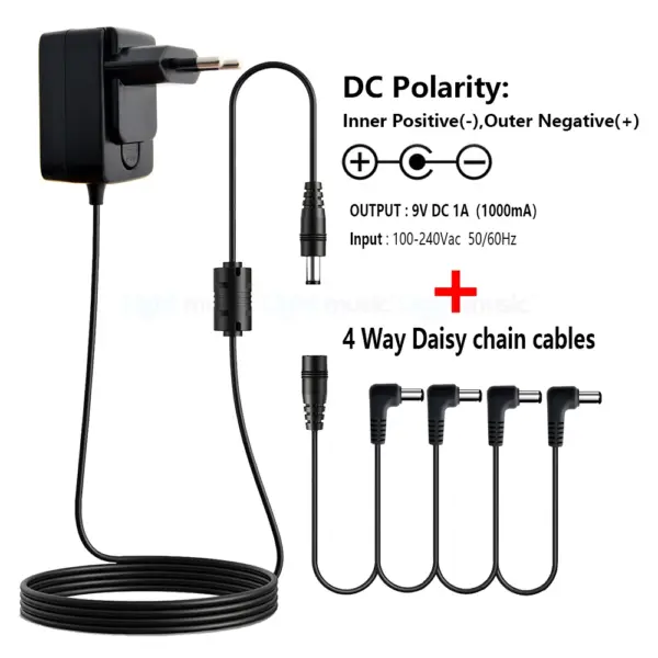 9V DC Guitar Pedal Power Adapter 1A - Image 17