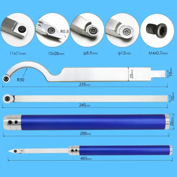 TASP 6 in 1 Woodturning Tool Set - Image 3