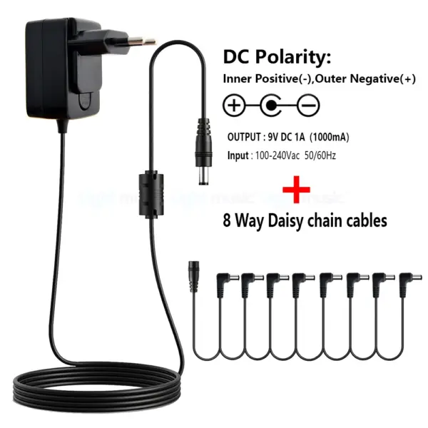 9V DC Guitar Pedal Power Adapter 1A - Image 30