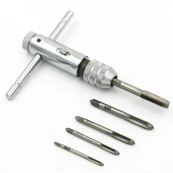 Adjustable T-Handle Ratchet Tap Wrench M3-M8 - Image 7