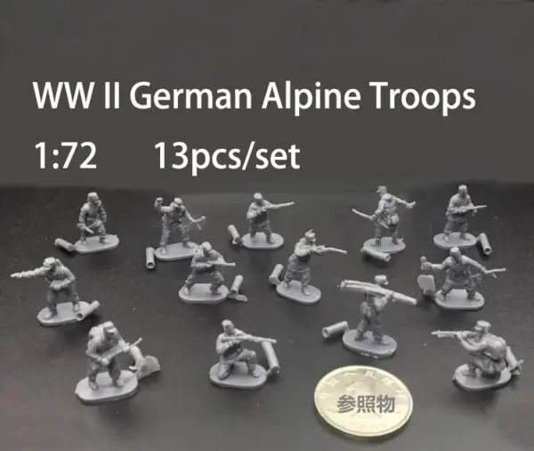 1:72 Scale Plastic Soldier Model Set 12pcs - Image 8