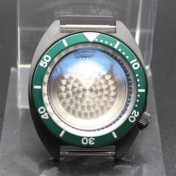 Black 41mm Men's Diving Watch Case for Seiko - Image 38