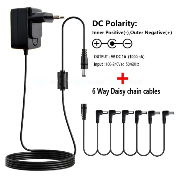 9V DC Guitar Pedal Power Adapter 1A - Image 31