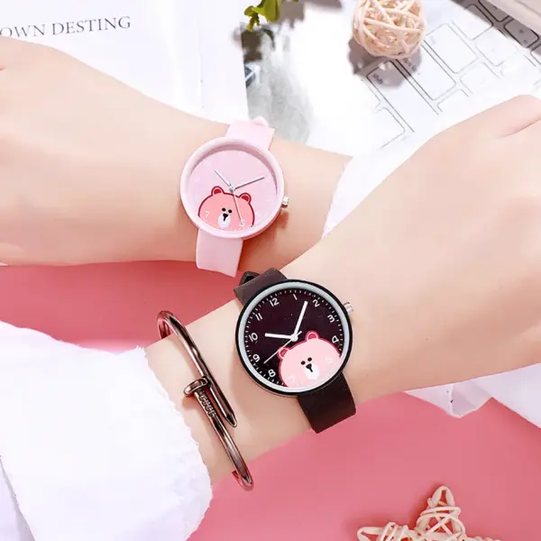 CQ81 Kids Cartoon Bear Wristwatch - Image 3