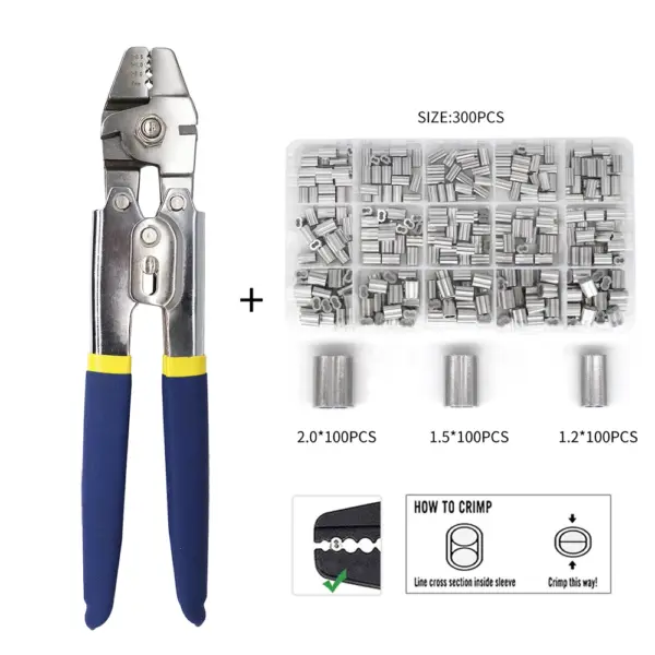 Stainless Steel Fishing Pliers with 150 Sleeves - Image 12