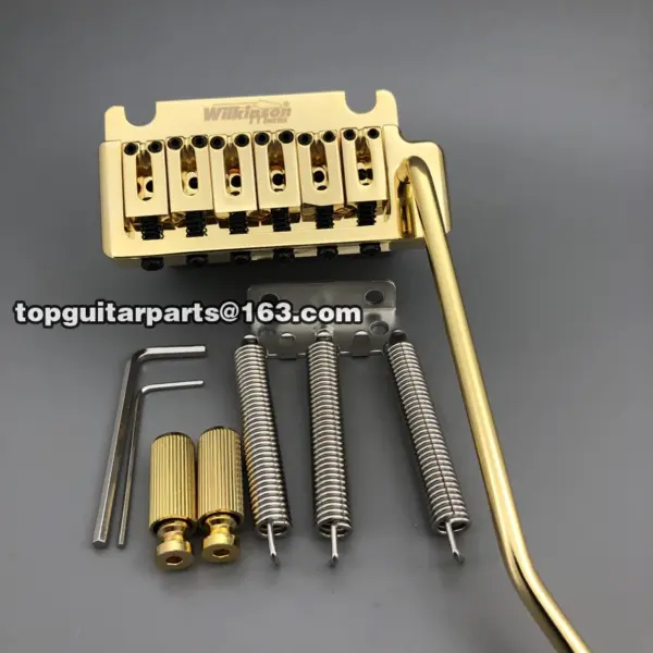 Wilkinson 2 Point Gold Tremolo Guitar Bridge - Image 4