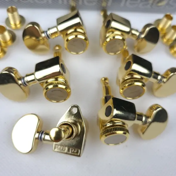 Gold Electric Guitar Machine Heads Tuning Pegs Set - Image 5
