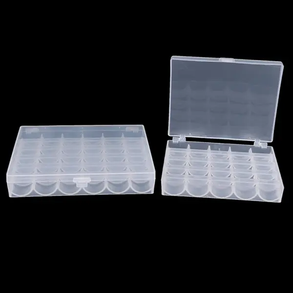 25/36 Pcs Clear Sewing Machine Bobbins Storage - Image 2