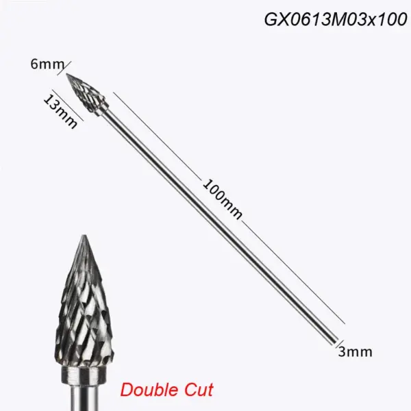 100mm Tungsten Carbide Rotary Burr Tool - Image 16