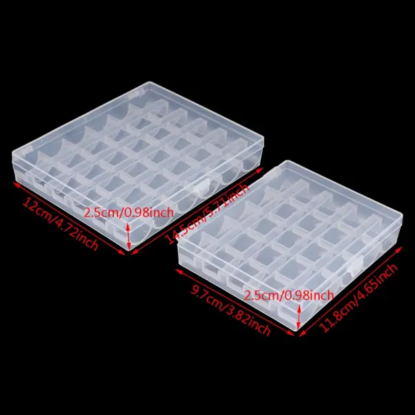 25/36 Pcs Clear Sewing Machine Bobbins Storage - Image 5