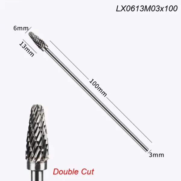 100mm Tungsten Carbide Rotary Burr Tool - Image 9