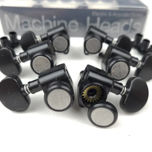 Kaynes DJ345B Electric Guitar Tuning Pegs Set - Image 3
