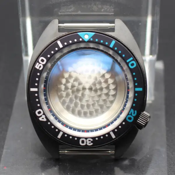 Black 41mm Men's Diving Watch Case for Seiko - Image 18
