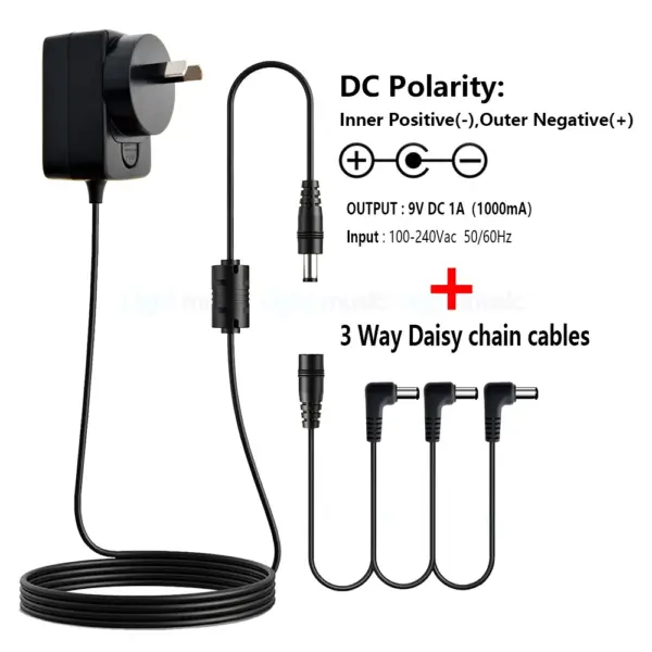 9V DC Guitar Pedal Power Adapter 1A - Image 29