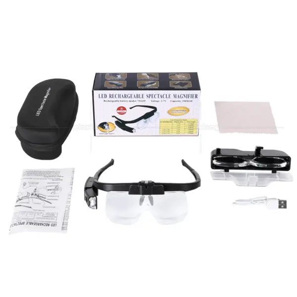 Head-mounted Rechargeable Magnifier 1.5X 2.5X - Image 6