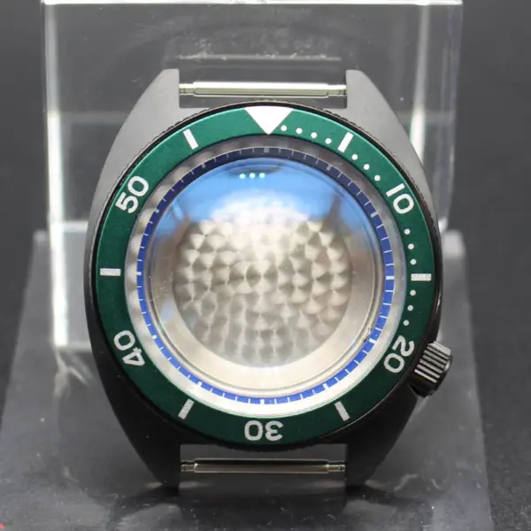 Black 41mm Men's Diving Watch Case for Seiko - Image 24