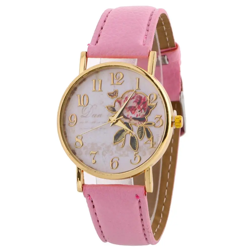 Rose Flower Women Quartz Wrist Watch 57245 4 Rose Flower Women Quartz Wrist Watch 57245 - Image 4