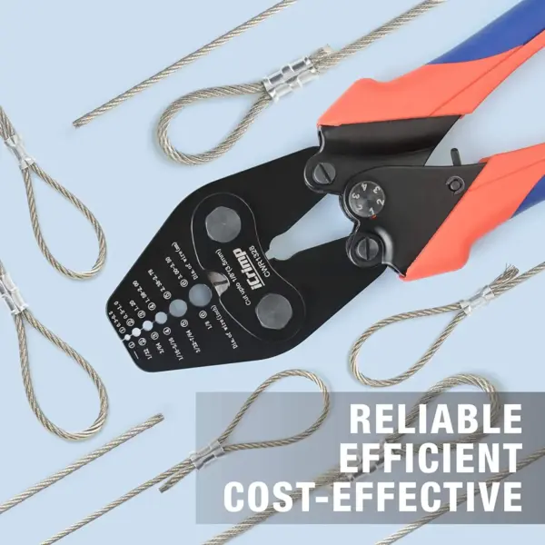 CWR1328 Wire Rope Crimping Tool with Cutter - Image 4