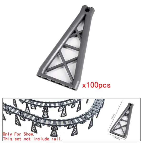 Flexible Building Block Train Tracks Set - Image 42