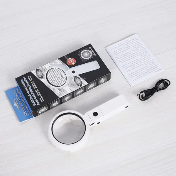 LED Handheld Magnifying Glass with Stand - Image 6