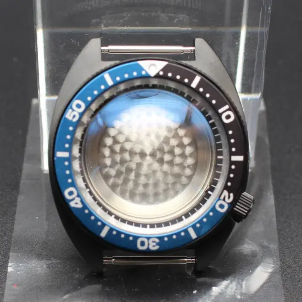 Black 41mm Men's Diving Watch Case for Seiko - Image 16