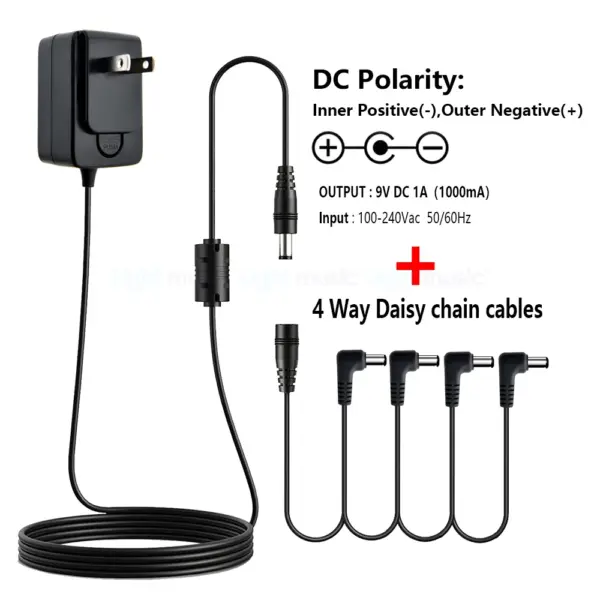 9V DC Guitar Pedal Power Adapter 1A - Image 22