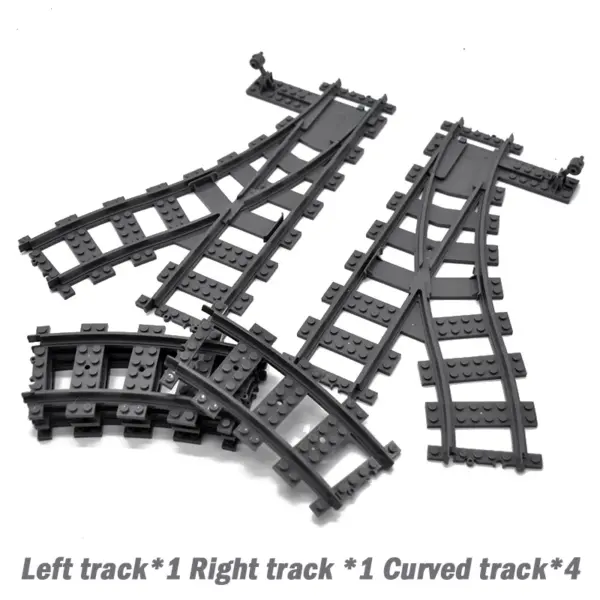 Flexible Building Block Train Tracks Set - Image 20