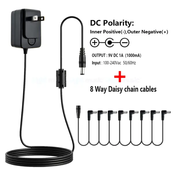 9V DC Guitar Pedal Power Adapter 1A - Image 19