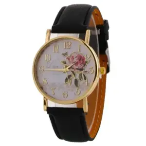 Rose Flower Women Quartz Wrist Watch 57245 27 H897bcee623694b0ebb5847dfd745fa7dE