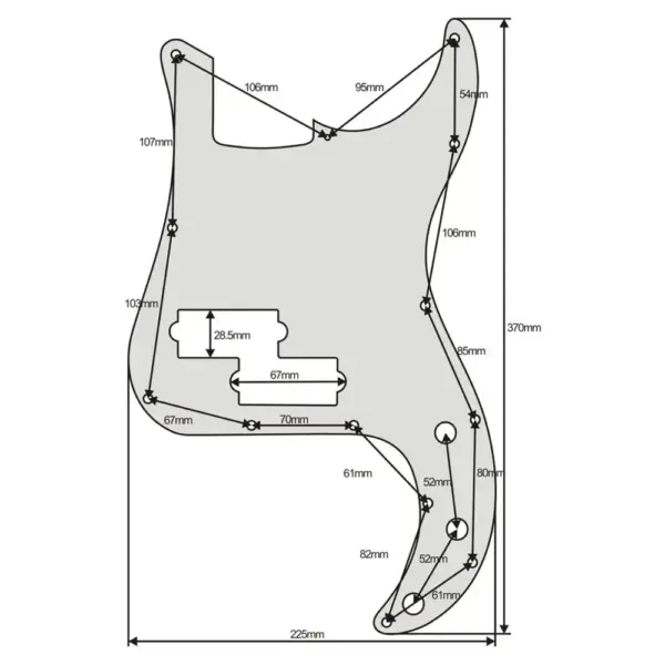 Bass Pickguard for 4-String PB Style - Image 6