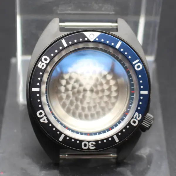 Black 41mm Men's Diving Watch Case for Seiko - Image 23