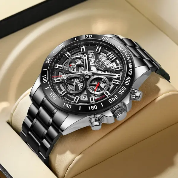 LIGE Men's Luxury Chronograph Watch - Image 10