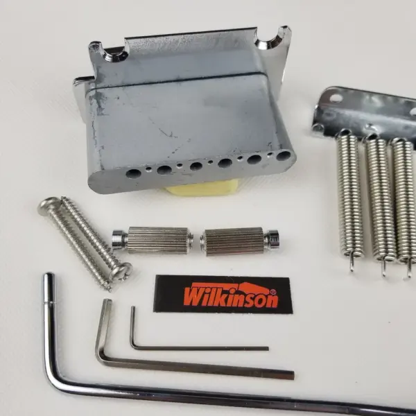 Wilkinson Chrome Electric Guitar Tremolo Bridge WOV05 - Image 2
