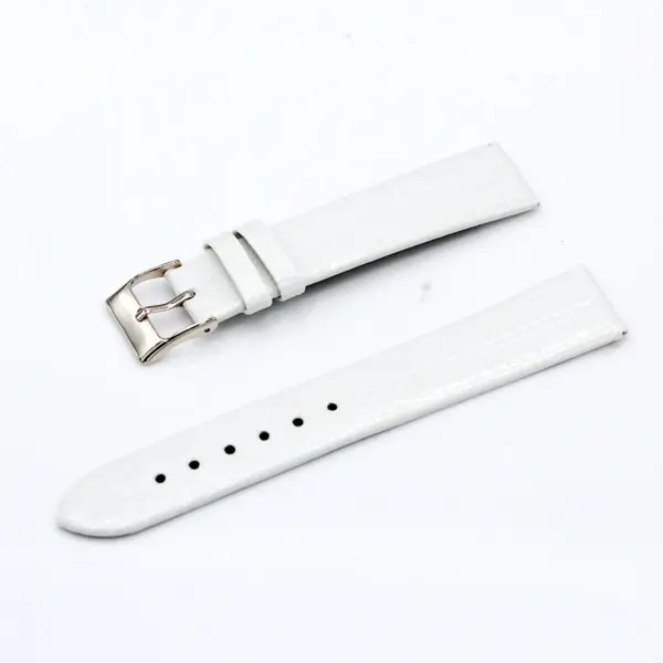 Leather Watch Strap 18mm with Steel Buckle - Image 2
