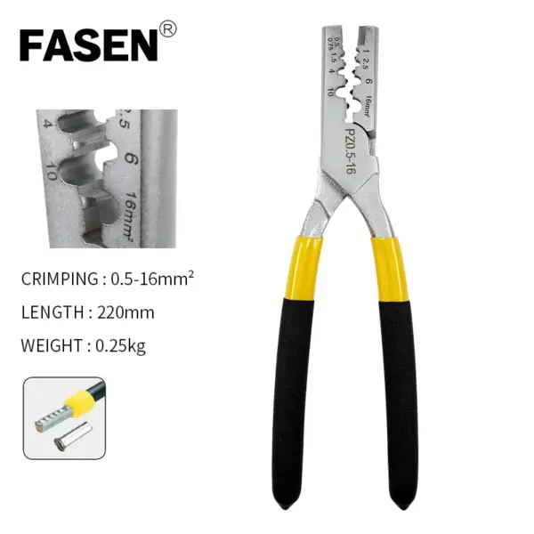 Mini German Style Crimping Pliers for Cables - Image 3