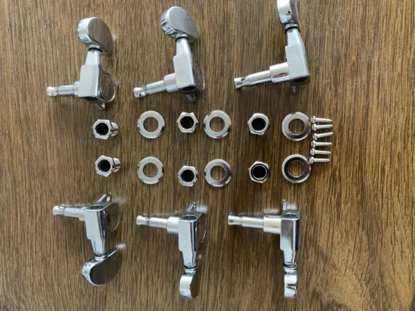 Washburn Chrome Tuning Pegs Set (3R+3L) - Image 2