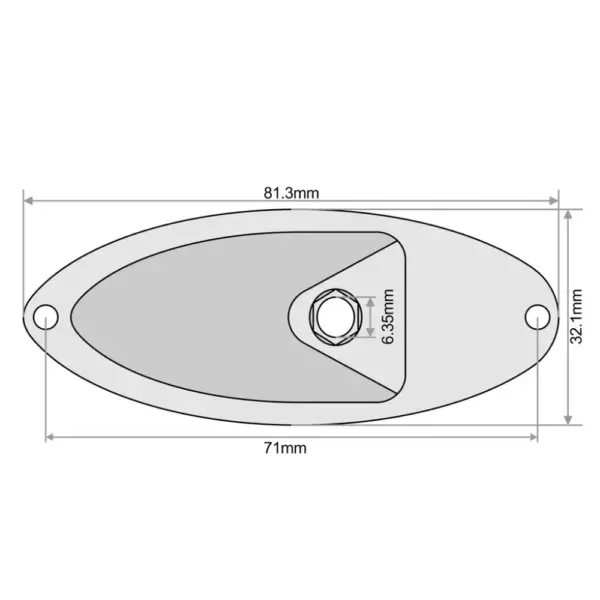 Boat Style 1/4 Inch Guitar Output Jack - Image 2