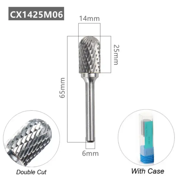 6mm Shank Tungsten Carbide Rotary Burr Set - Image 9