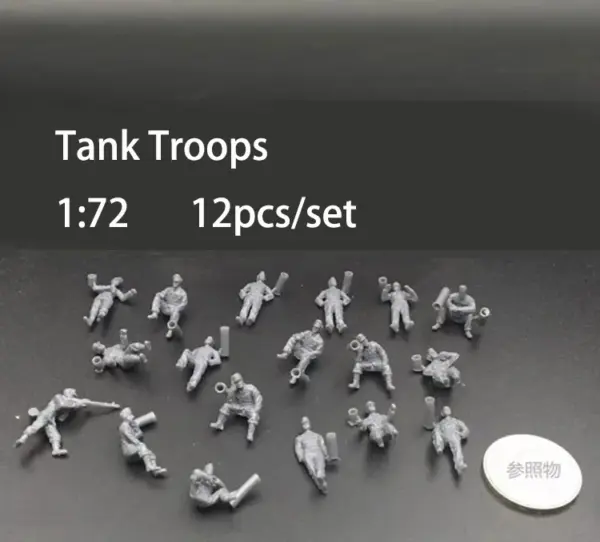 1:72 Scale Plastic Soldier Model Set 12pcs - Image 9