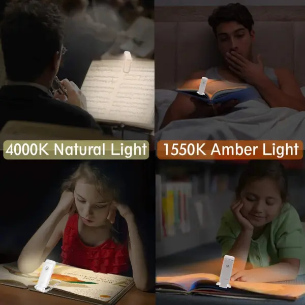 USB Rechargeable Clip-On Book Light - Image 4