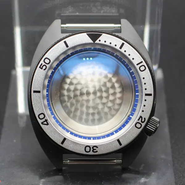 Black 41mm Men's Diving Watch Case for Seiko - Image 22